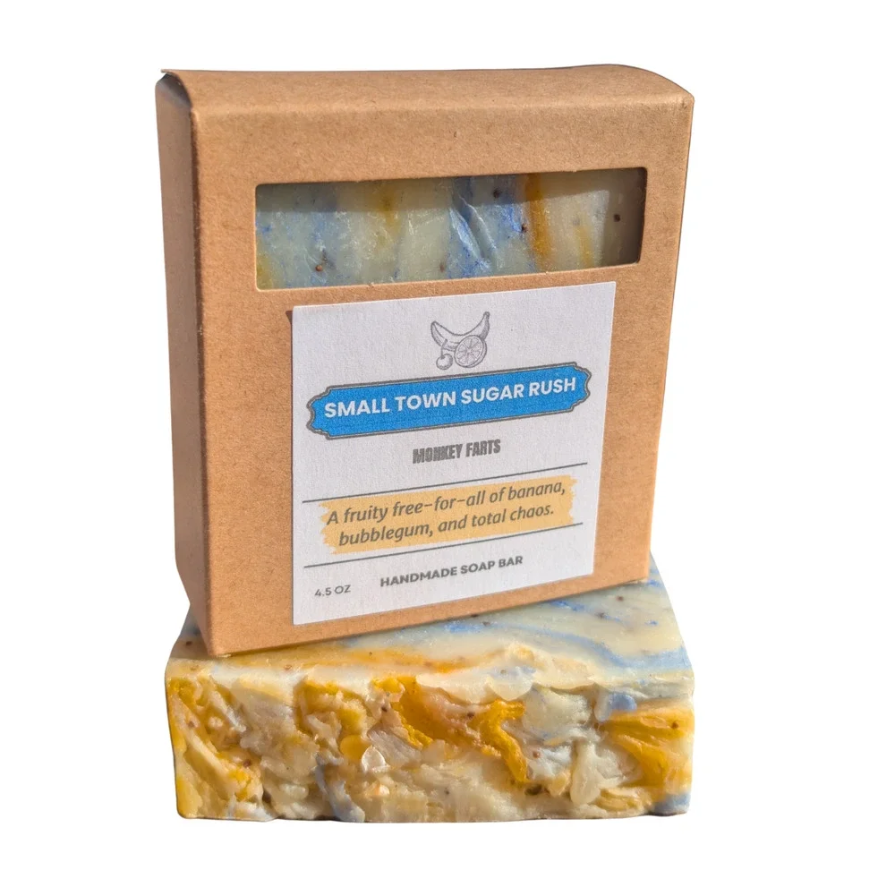 Handmade Soap Bar Monkey Farts Gilmore Girls Small Town Sugar Rush Gift Idea